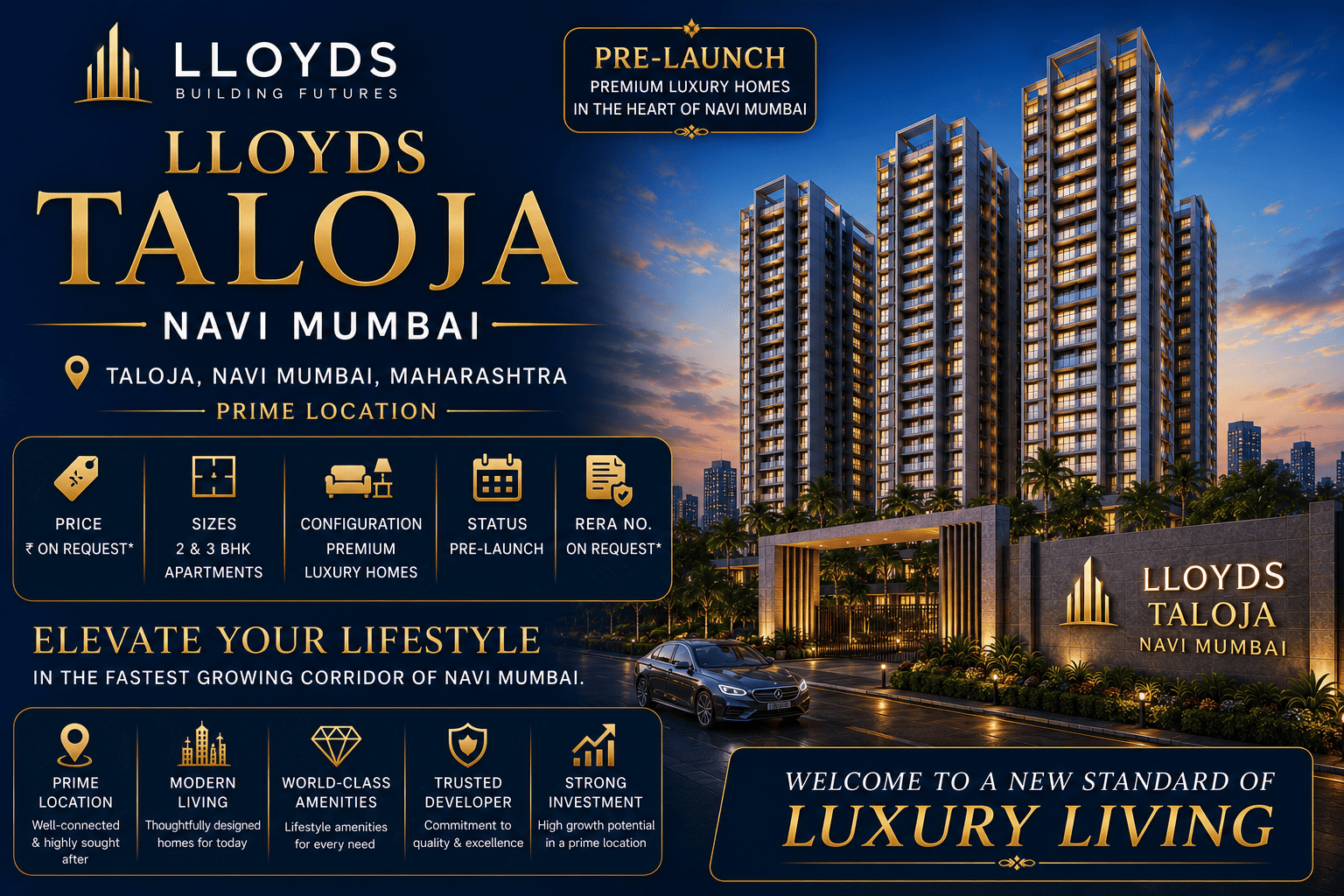 Lloyds Taloja Navi Mumbai - Premium Apartments Taloja